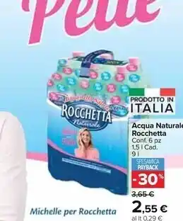 Carrefour Market Rocchetta acqua naturale offerta