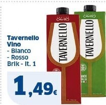 Sigma Tavernello vino offerta
