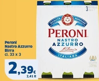 Sigma Peroni nastro azzurro birra offerta