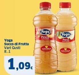 Sigma Yoga succo di frutta offerta