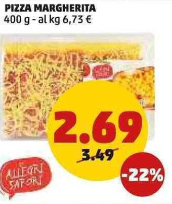 PENNY PIZZA MARGHERITA 400 g offerta