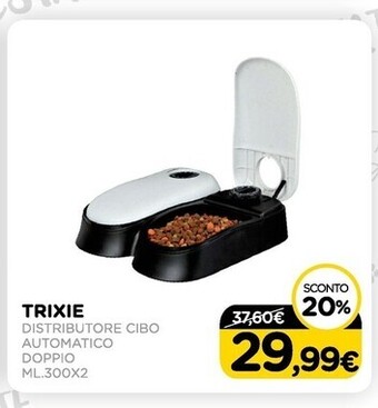Trixie - distributore cibo automatico doppio ml.300x2