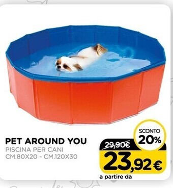 Arcaplanet Pet around you - piscina per cani cm.80x20 - cm.120x30 offerta