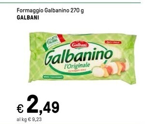 Iper La Grande Galbani formaggio no offerta