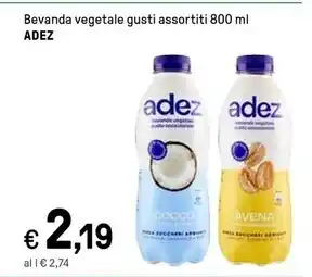 Iper La Grande Adez bevanda vegetale gusti assortiti offerta