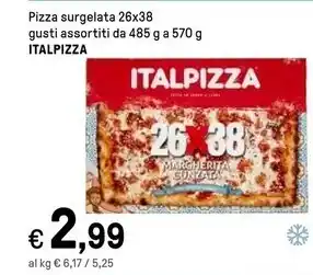 Iper La Grande Italpizza pizza surgelata 26x38 gusti assortiti offerta