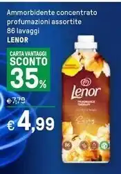 Iper La Grande Lenor ammorbidente concentrato profumazioni assortite 86 lavaggi offerta