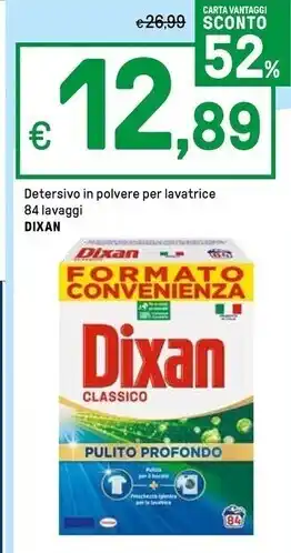 Iper La Grande Dixan detersivo in polvere per lavatrice 84 lavaggi offerta