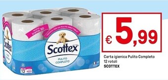 Iper La Grande Scottex carta igienica pulito completo offerta