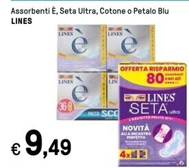 Iper La Grande Lines assorbenti e offerta