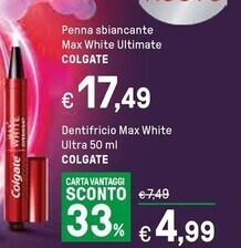 Colgate penna sbiancante max white ultimate