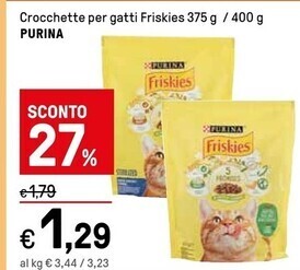 Iper La Grande Purina crocchette per gatti friskies offerta