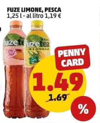 FUZE LIMONE, PESCA 1,25 l
