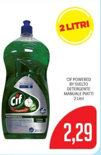 Supermercati Piccolo CIF POWERED BY SVELTO DETERGENTE MANUALE PIATTI 2 Litri offerta