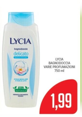 Supermercati Piccolo LYCIA BAGNODOCCIA VARIE PROFUMAZIONI 750 ml offerta