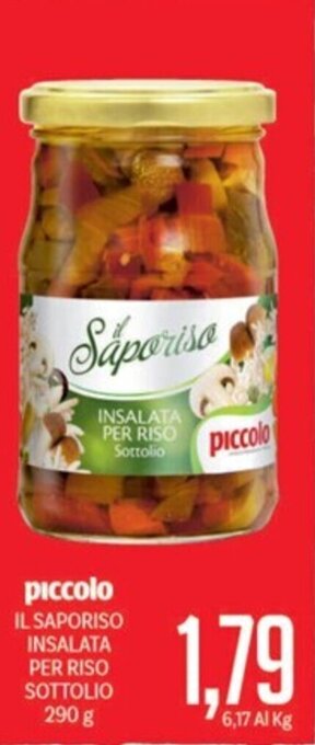 Supermercati Piccolo piccolo IL SAPORISO INSALATA PER RISO SOTTOLIO 290 g offerta
