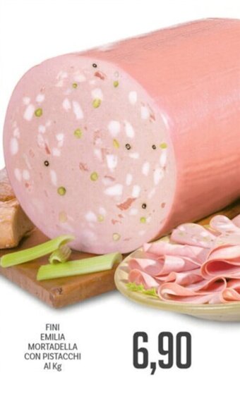 Supermercati Piccolo FINI EMILIA MORTADELLA CON PISTACCHI Al Kg offerta