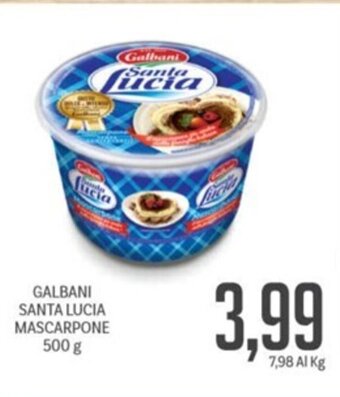 Supermercati Piccolo GALBANI SANTA LUCIA MASCARPONE 500 g offerta