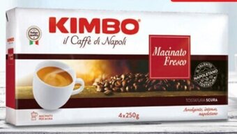 Supermercati Piccolo KIMBO CAFFE MACINATO FRESCO 250 g x 4 offerta