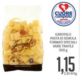 Supermercati Piccolo GAROFALO PASTA DI SEMOLA FORMATI SPECIALI VARIE TRAFILE 500 g offerta