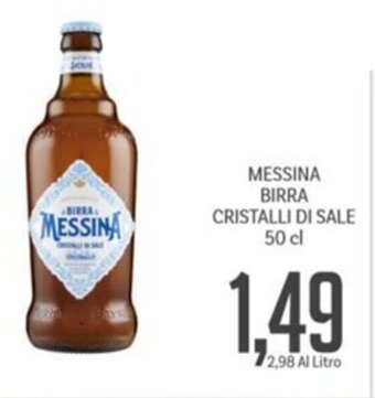 Supermercati Piccolo MESSINA BIRRA CRISTALLI DI SALE 50 cl offerta