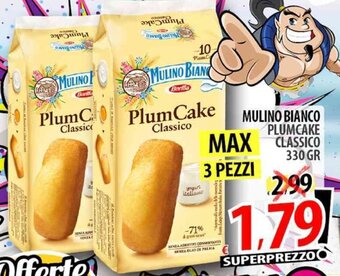 Il Genio Supermercato MULINO BIANCO PLUMCAKE CLASSICO 330 GR offerta