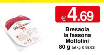 Bresaola la fassona Mottolini 80 g