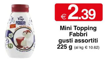 Mini Topping Fabbri gusti assortiti 225 g