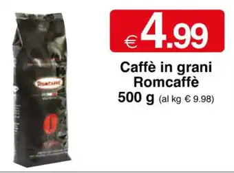 Sì con te Caffè in grani Romcaffè 500 g offerta