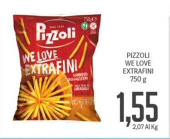 Supermercati Piccolo PIZZOLI WE LOVE EXTRAFINI 750 g offerta