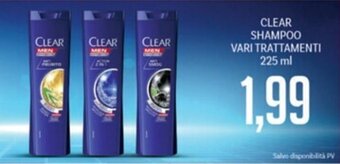 Supermercati Piccolo CLEAR SHAMPOO VARI TRATTAMENTI 225 ml offerta