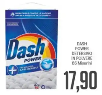 Supermercati Piccolo DASH POWER DETERSIVO IN POLVERE 86 Misurini offerta