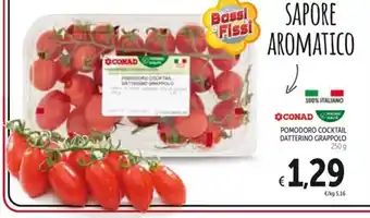 Spazio Conad POMODORO COCKTAIL DATTERINO GRAPPOLO 250g offerta