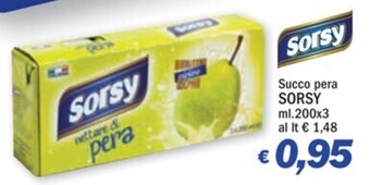 Ard Discount Succo pera SORSY ml.200x3 offerta