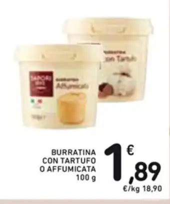 Spazio Conad BURRATINA CON TARTUFO O AFFUMICATA 100g offerta