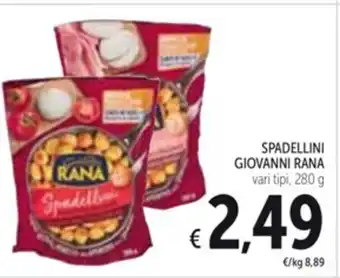 Spazio Conad SPADELLINI GIOVANNI RANA vari tipi, 280 g offerta
