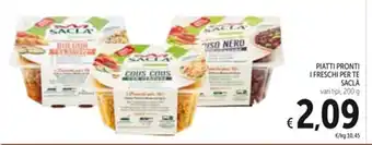 Spazio Conad PIATTI PRONTI I FRESCHI PER TE SACLA vari tipi, 200 g offerta