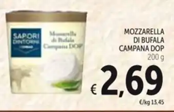 Spazio Conad MOZZARELLA DI BUFALA CAMPANA DOP 200g offerta