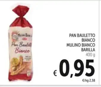 Spazio Conad PAN BAULETTO BIANCO MULINO BIANCO BARILLA 400g offerta