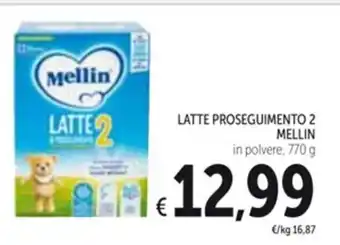 Spazio Conad LATTE PROSEGUIMENTO 2 MELLIN in polvere, 770 g offerta