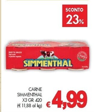 PrestoFresco Simmenthal carne offerta