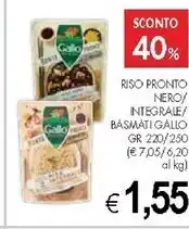 PrestoFresco Gallo riso pronto nero / integrale / basmati offerta