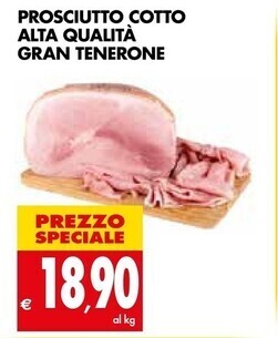 Tigros Prosciutto cotto alta qualita gran tenerone offerta