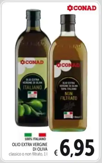 Spazio Conad OLIO EXTRA VERGINE DI OLIVA classico o non filtrato,1l offerta