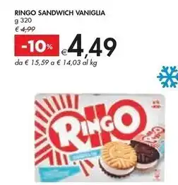Bennet Ringo sandwich vaniglia offerta