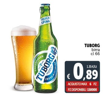 Gourmet Déco Tuborg birra offerta