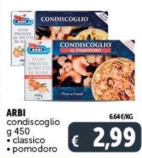Gourmet Déco Arbi condiscoglio classico offerta