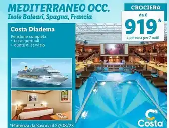 Lidl Costa diadema offerta