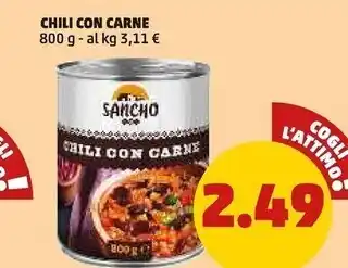 PENNY Sancho chili con carne offerta