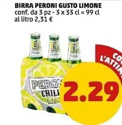 PENNY Peroni pero birra gusto limone offerta
